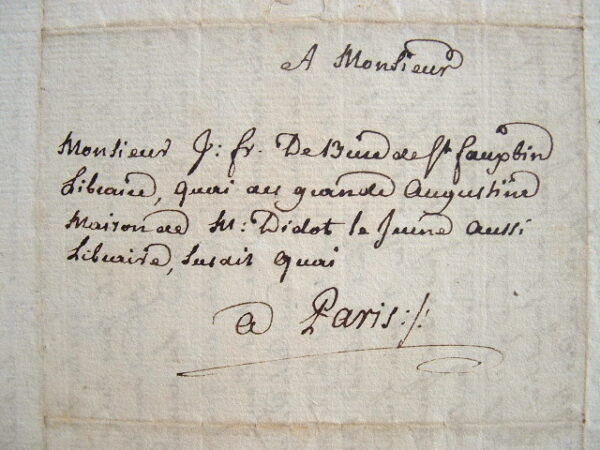 Guillaume François de Bure accablé.